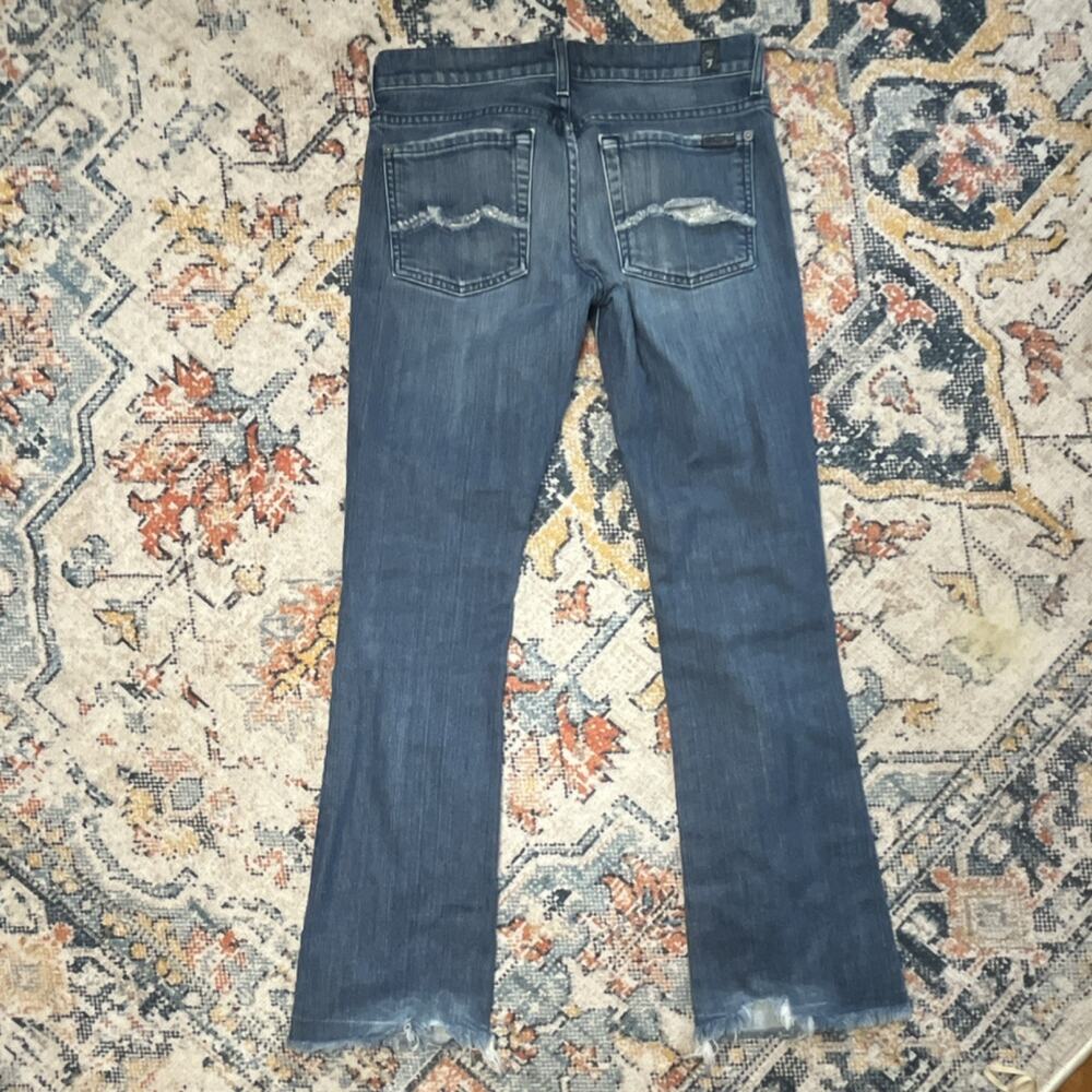 7 For All Mankind Women’s Bootcut Jeans Size 27 Light Wash USA Made